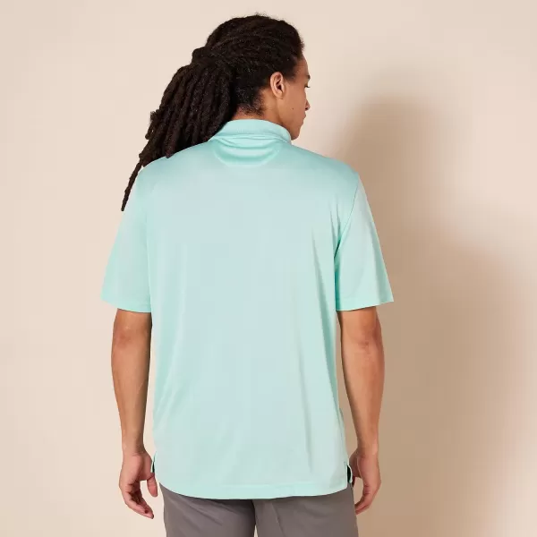 Amazon Essentials Mens RegularFit QuickDry Golf Polo Shirt Available in Big amp TallPolyester Pale Aqua Blue
