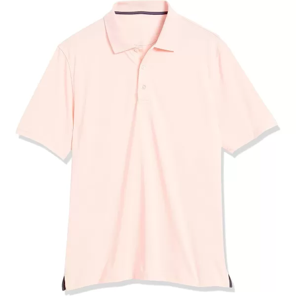 Amazon Essentials Mens RegularFit QuickDry Golf Polo Shirt Available in Big amp TallPolyester Pink