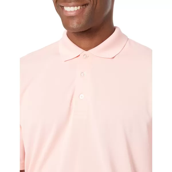 Amazon Essentials Mens RegularFit QuickDry Golf Polo Shirt Available in Big amp TallPolyester Pink