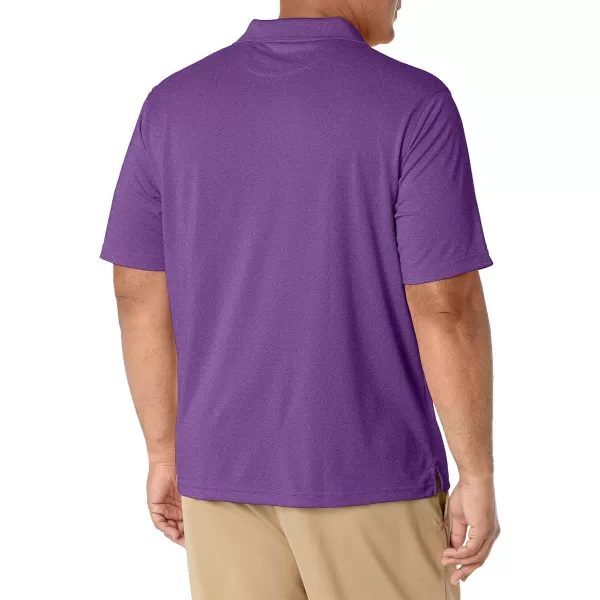 Amazon Essentials Mens RegularFit QuickDry Golf Polo Shirt Available in Big amp TallPolyester Purple Heather