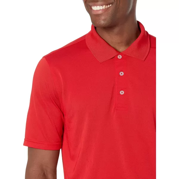 Amazon Essentials Mens RegularFit QuickDry Golf Polo Shirt Available in Big amp TallPolyester Rich Red