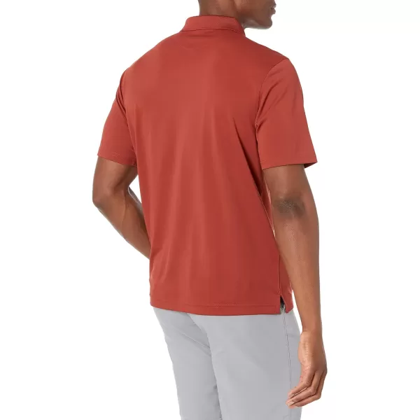 Amazon Essentials Mens RegularFit QuickDry Golf Polo Shirt Available in Big amp TallPolyester Rust