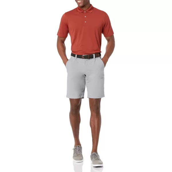 Amazon Essentials Mens RegularFit QuickDry Golf Polo Shirt Available in Big amp TallPolyester Rust