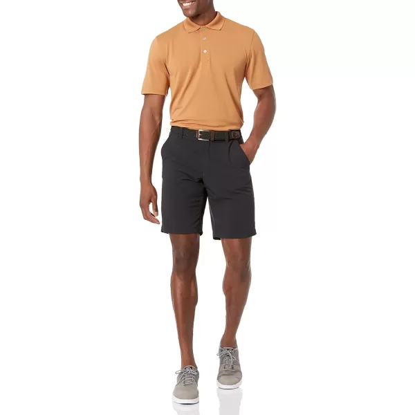 Amazon Essentials Mens RegularFit QuickDry Golf Polo Shirt Available in Big amp TallPolyester Tan