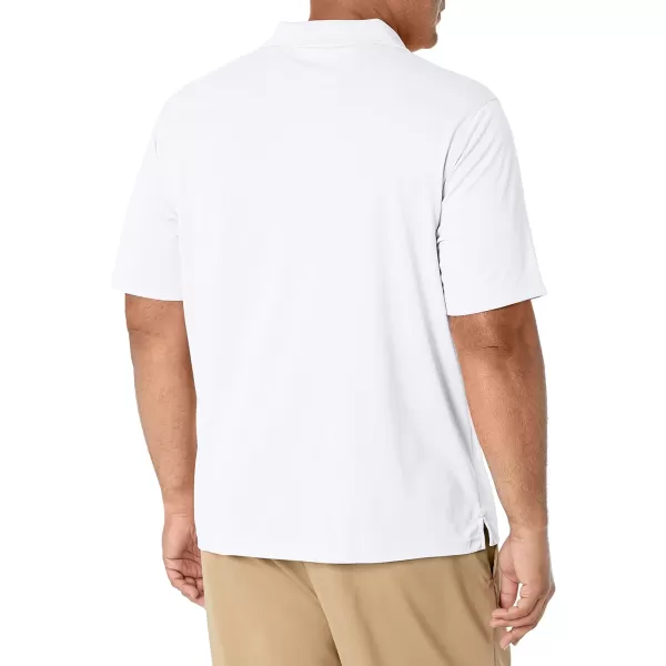 Amazon Essentials Mens RegularFit QuickDry Golf Polo Shirt Available in Big amp TallPolyester White