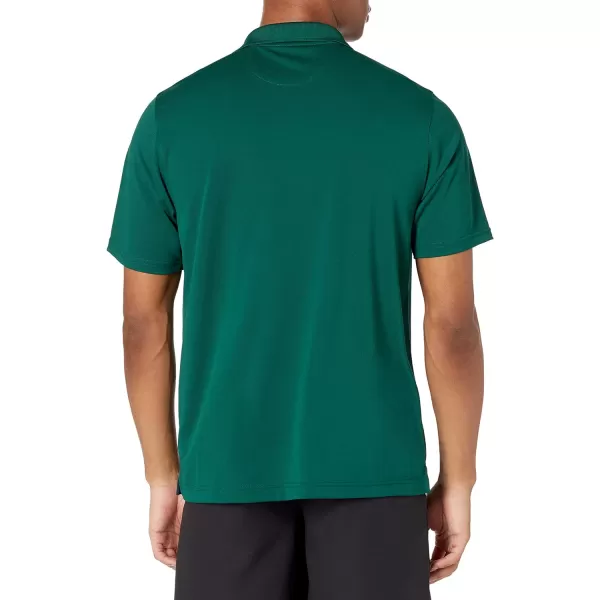 Amazon Essentials Mens RegularFit QuickDry Golf Polo Shirt Available in Big amp TallRecycled Polyester Forest Green