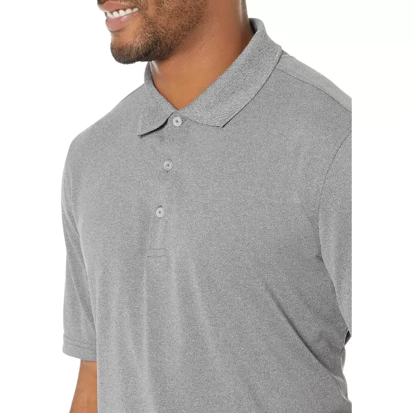 Amazon Essentials Mens RegularFit QuickDry Golf Polo Shirt Available in Big amp TallRecycled Polyester Medium Grey