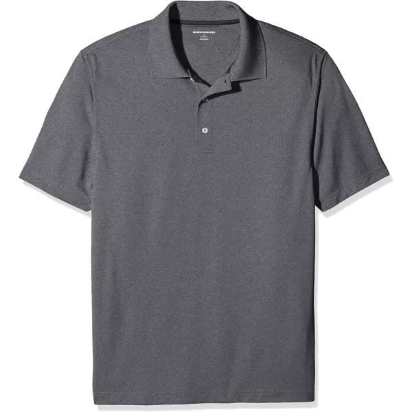 Amazon Essentials Mens RegularFit QuickDry Golf Polo Shirt Available in Big amp TallRecycled Polyester Medium Grey Heather