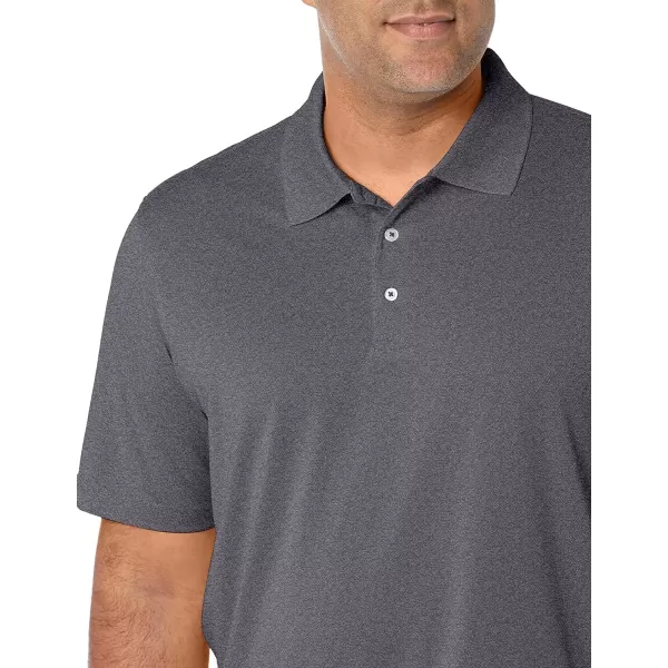 Amazon Essentials Mens RegularFit QuickDry Golf Polo Shirt Available in Big amp TallRecycled Polyester Medium Grey Heather