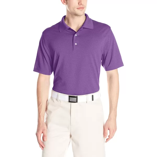 Amazon Essentials Mens RegularFit QuickDry Golf Polo Shirt Available in Big amp TallRecycled Polyester Purple Heather