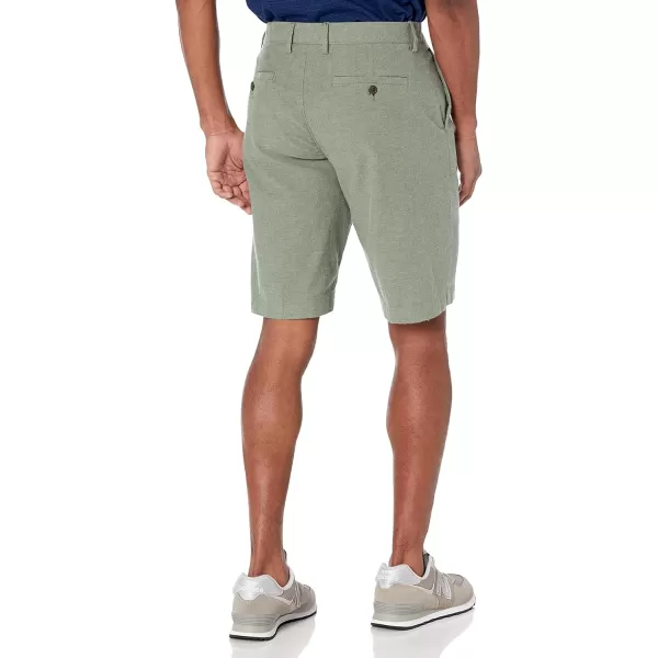 Amazon Essentials Mens SlimFit 11 Lightweight Comfort Stretch Oxford Short Previously GoodthreadsOlive