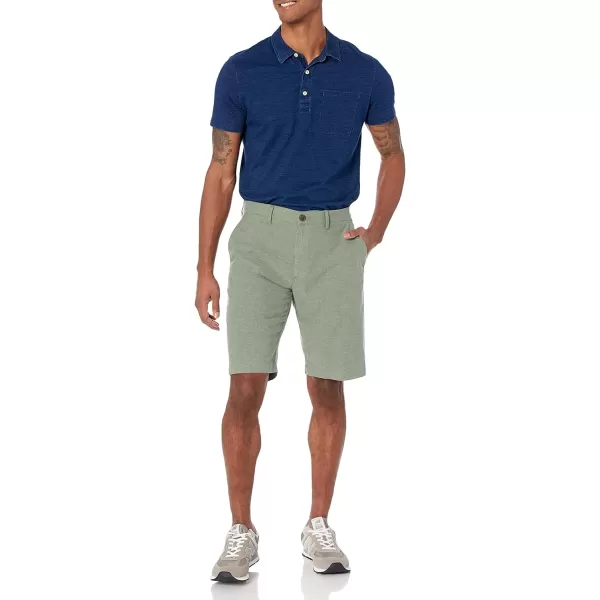 Amazon Essentials Mens SlimFit 11 Lightweight Comfort Stretch Oxford Short Previously GoodthreadsOlive