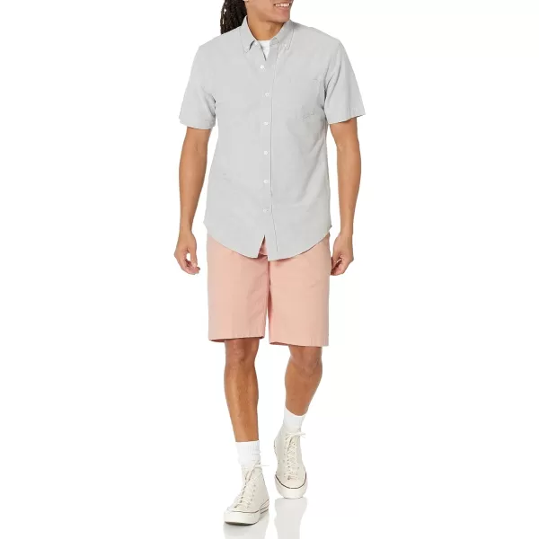 Amazon Essentials Mens SlimFit 11 Lightweight Comfort Stretch Oxford Short Previously GoodthreadsPale Peach