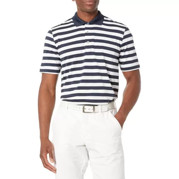 Polyester Navy Stripe