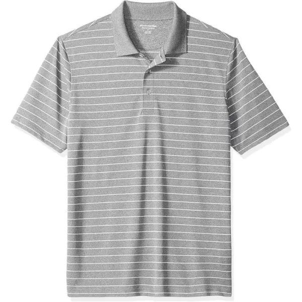 Recycled Polyester Medium Grey Heather Stripe