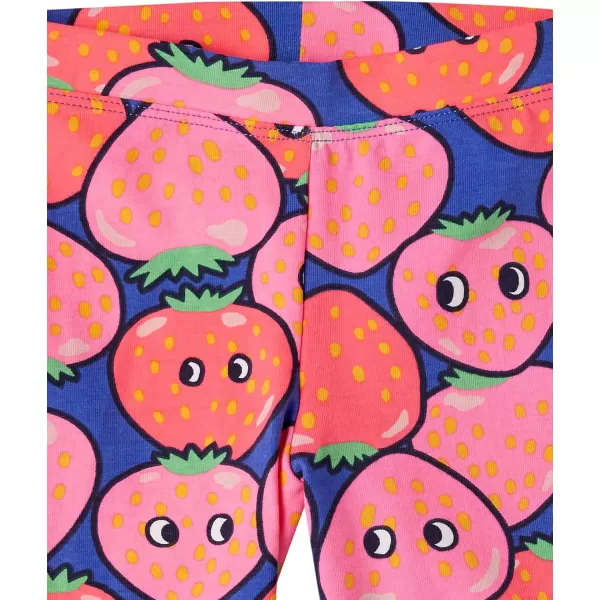 Amazon Essentials Girls and Toddlers Midi Bike Shorts Previously Spotted Zebra MultipacksStrawberryGrey CheetahNavyPink