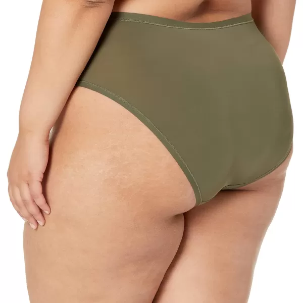 Amazon Essentials Womens Hipster Underwear Available in Plus Size Pack of 6BlushDark Khaki GreenMauve