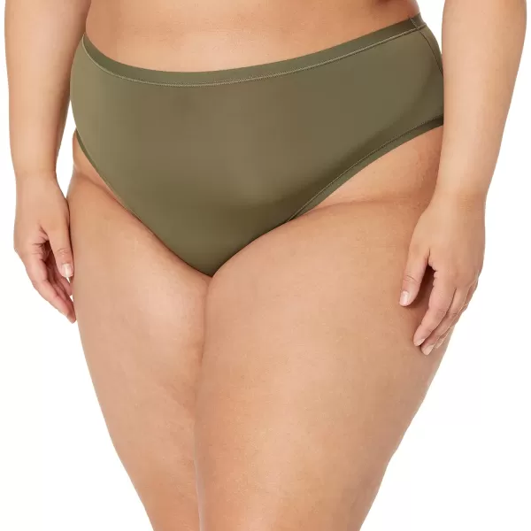 Amazon Essentials Womens Hipster Underwear Available in Plus Size Pack of 6BlushDark Khaki GreenMauve