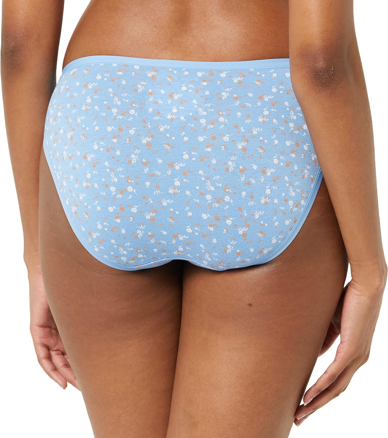 Amazon Essentials Womens Cotton High Leg Brief Underwear Available in Plus Size Multipacks10 MulticolorDitsy FloralDotsFloral