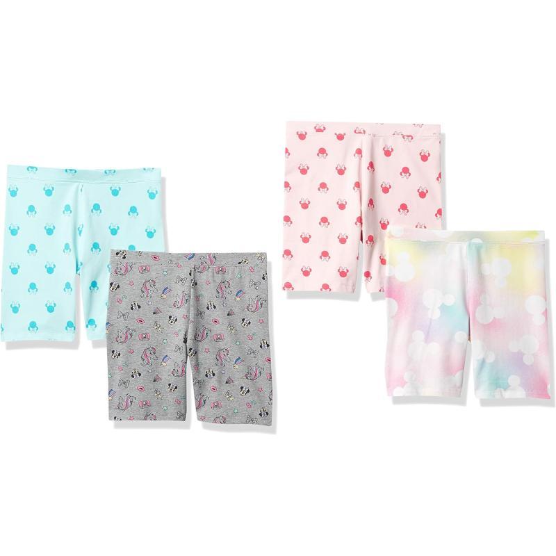 Amazon Essentials Disney  Marvel  Star Wars  Frozen  Princess Girls and Toddlers Bike Shorts Previously Spotted ZebraMulticolorMinnie VibesUnicorn Regular Fit