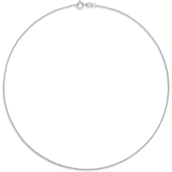 Amazon Essentials 14K Gold Plated Curb ChainSilver 16 2 mm