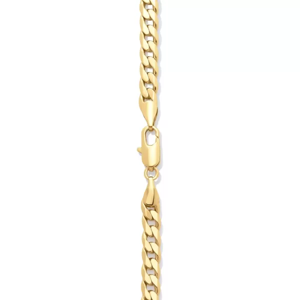 Amazon Essentials 14K Gold Plated Curb ChainYellow Gold 16 5 mm