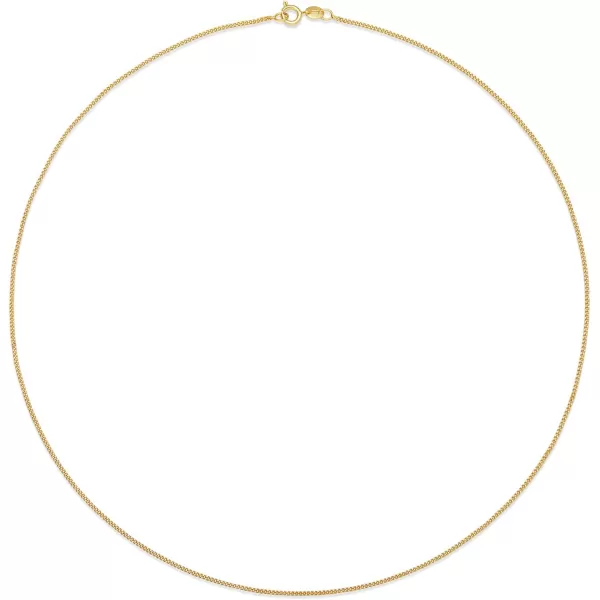 Amazon Essentials 14K Gold Plated Curb ChainYellow Gold 20 2 mm