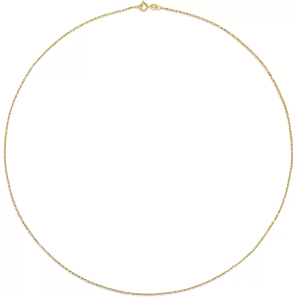 Amazon Essentials 14K Gold Plated Curb ChainYellow Gold 24 2 mm