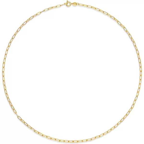 Amazon Essentials 14K Gold Plated Paperclip Chain NecklaceYellow Gold 20