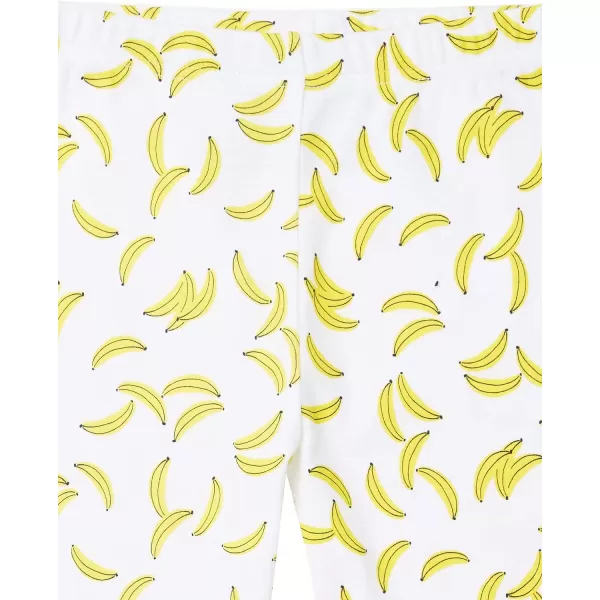 Amazon Essentials Babies Toddlers and Boys Snugfit Cotton Pajamas Sleepwear Sets Previously Spotted Zebra Multipacks6 Light YellowBananasMonkey