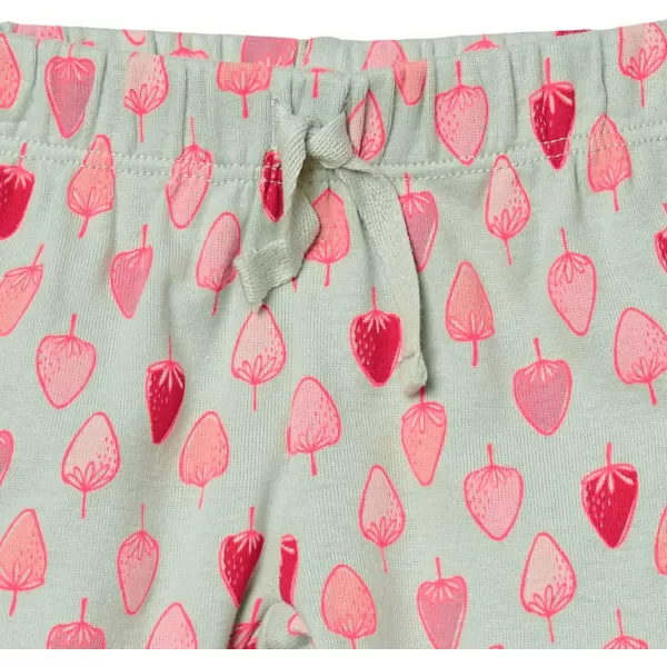 Amazon Essentials Baby Girls Cotton PullOn Pants Multipacks4 Pink Berry