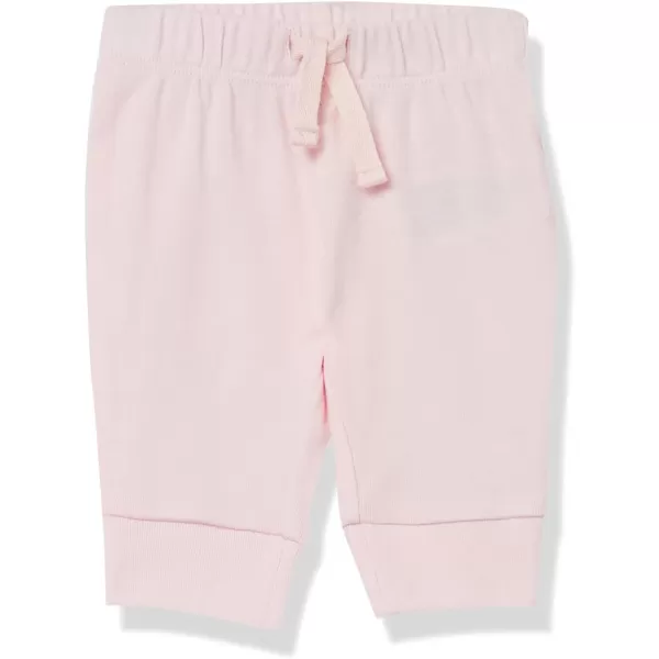 Amazon Essentials Baby Girls Cotton PullOn Pants Multipacks4 PinkLight Pink