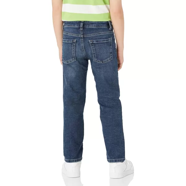 Amazon Essentials Boys Regular StraightFit JeansDark Wash