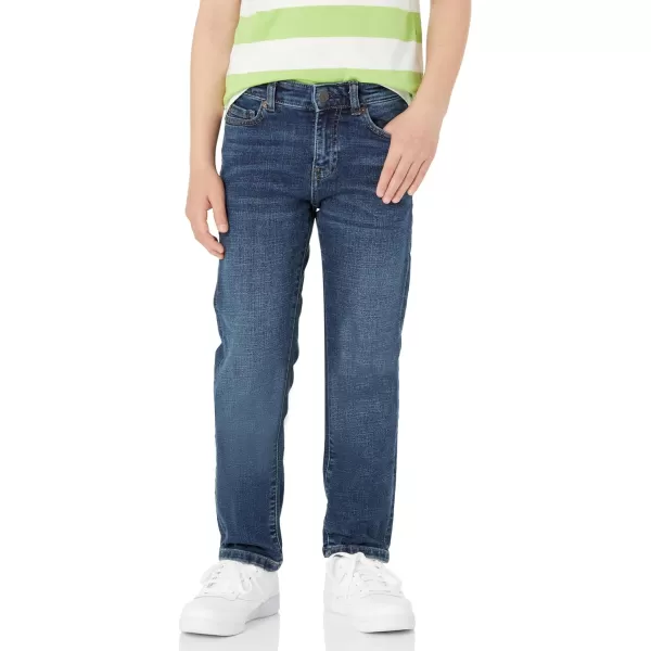 Amazon Essentials Boys Regular StraightFit JeansDark Wash