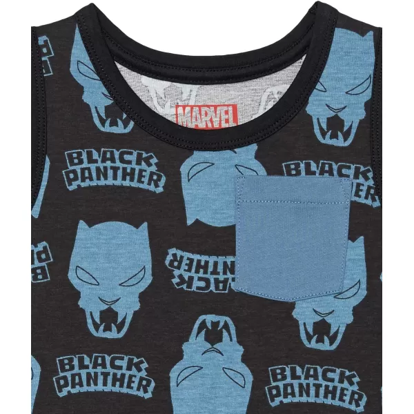 Amazon Essentials Boys Sleeveless Tank Top TShirts Previously Spotted ZebraMarvel Black Panther