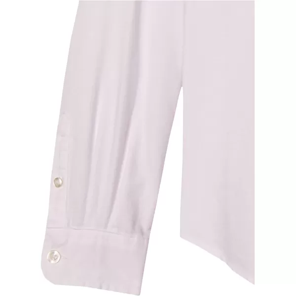 Amazon Essentials Boys Uniform Classic Fit LongSleeve Woven Oxford ShirtWhite