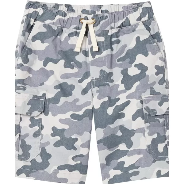 Amazon Essentials Boys and Toddlers Cargo ShortsBlackGrey Camo