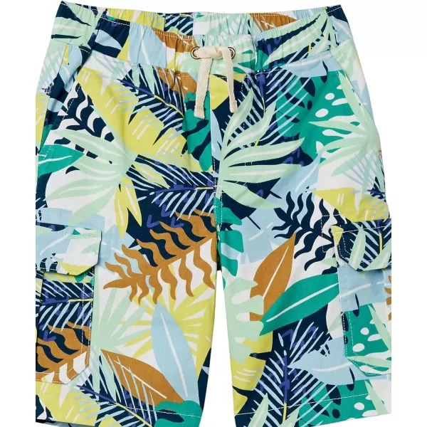 Amazon Essentials Boys and Toddlers Cargo ShortsNavyTropical