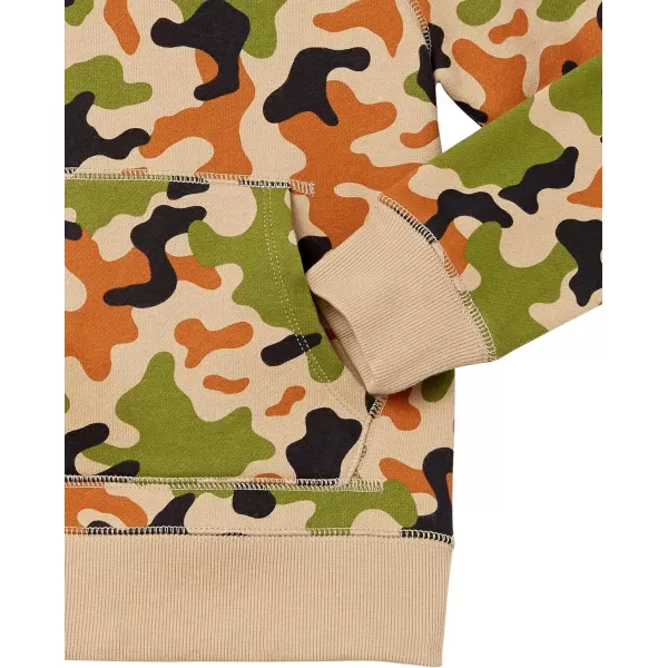 Amazon Essentials Boys and Toddlers Fleece Pullover Hoodie SweatshirtsGreen Camo