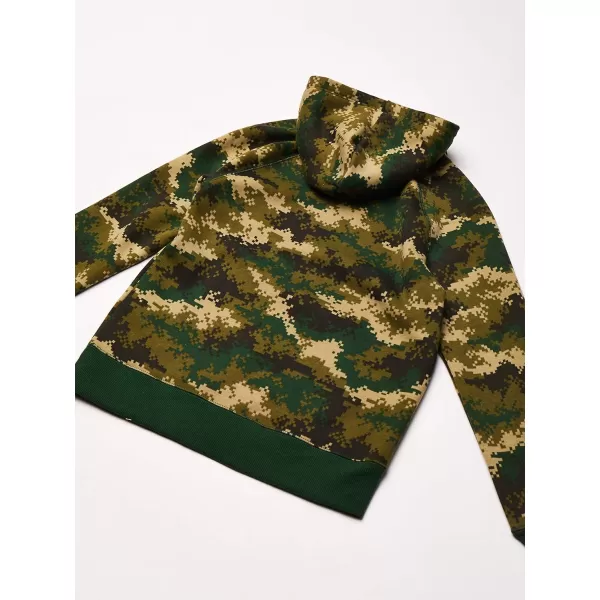 Amazon Essentials Boys and Toddlers Fleece Pullover Hoodie SweatshirtsOlive Camo