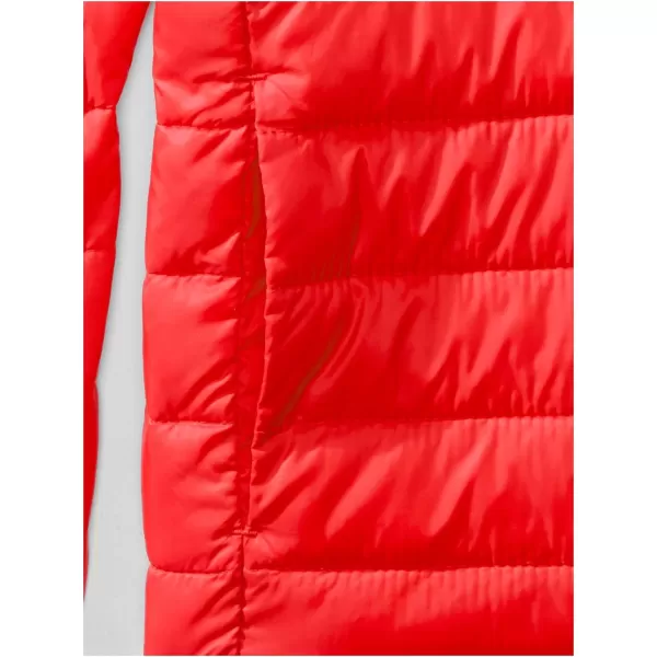 Amazon Essentials Boys and Toddlers Lightweight WaterResistant Packable Hooded Puffer CoatRed