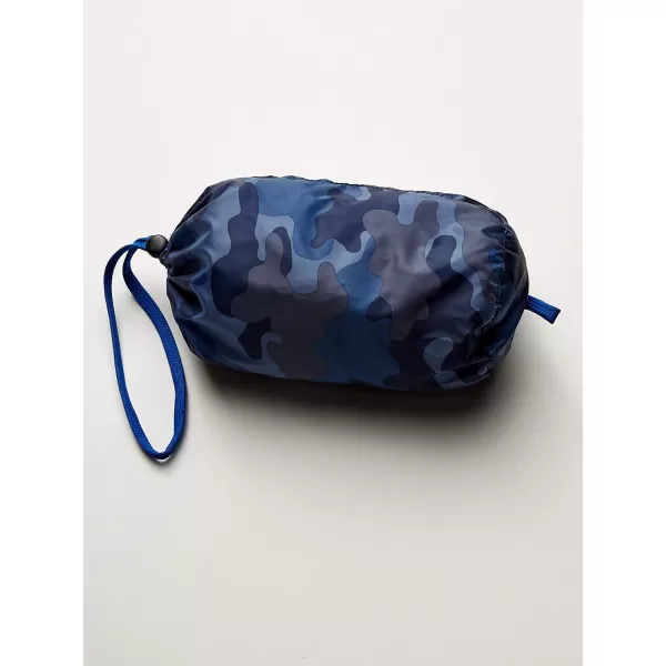 Amazon Essentials Boys and Toddlers Lightweight WaterResistant Packable Puffer JacketBlue Camo