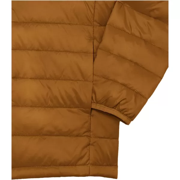 Amazon Essentials Boys and Toddlers Lightweight WaterResistant Packable Puffer JacketLight Brown