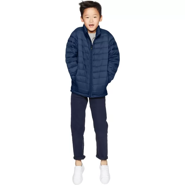 Amazon Essentials Boys and Toddlers Lightweight WaterResistant Packable Puffer JacketNavy