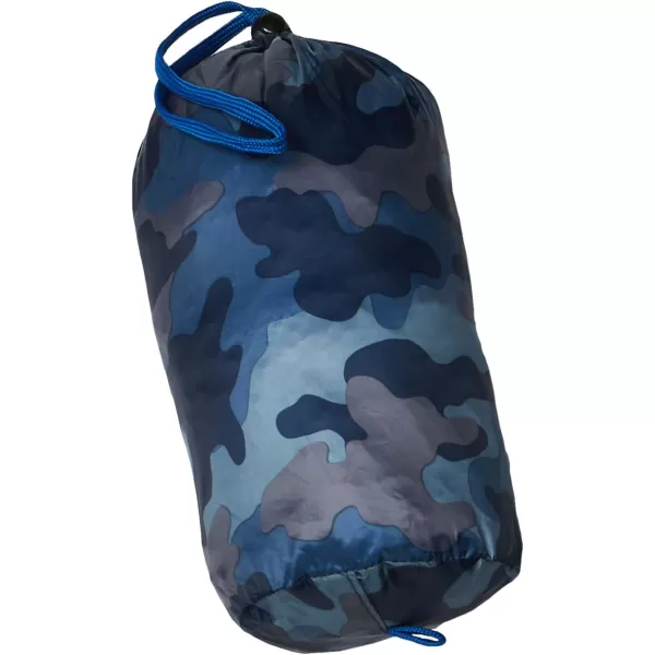 Amazon Essentials Boys and Toddlers Lightweight WaterResistant Packable Puffer VestBlue Camo