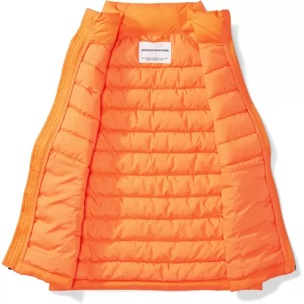 Amazon Essentials Boys and Toddlers Lightweight WaterResistant Packable Puffer VestOrange