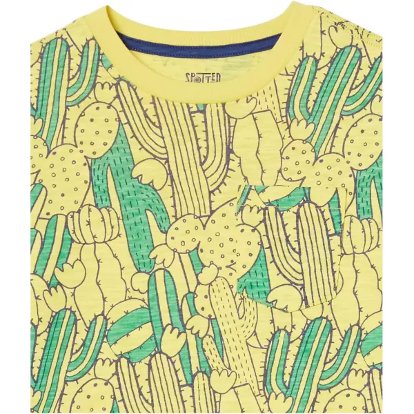 Amazon Essentials Boys and Toddlers LongSleeve 2in1 TShirts Previously Spotted Zebra Pack of 2Cactus
