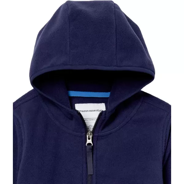 Amazon Essentials Boys and Toddlers Polar Fleece FullZip Hooded JacketNavy