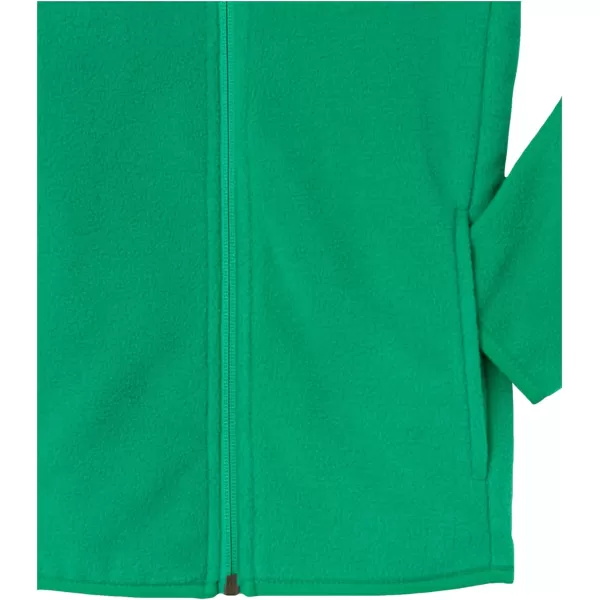 Amazon Essentials Boys and Toddlers Polar Fleece FullZip Mock JacketPolyester Kelly Green