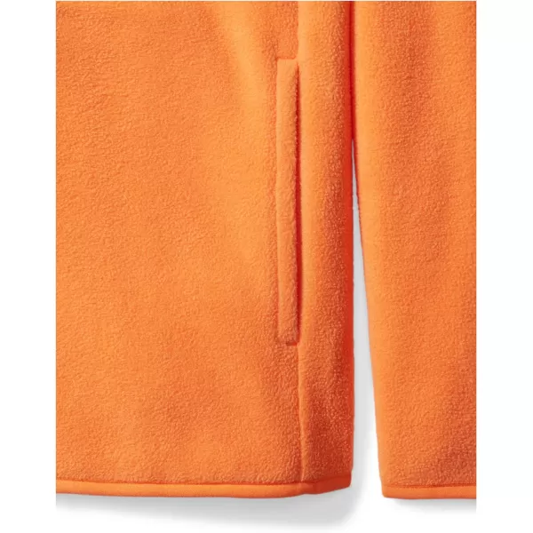 Amazon Essentials Boys and Toddlers Polar Fleece FullZip Mock JacketPolyester Orange